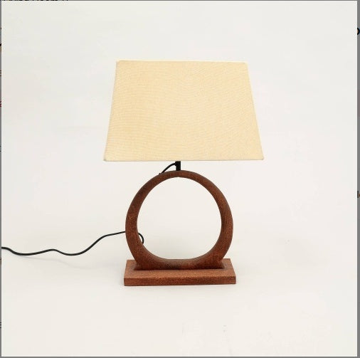 Decorative Table Lamp With Wooden Base For Living Room-Bedroom-Home Decor-Table Decor-15X10X21