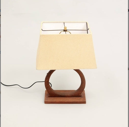 Decorative Table Lamp With Wooden Base For Living Room-Bedroom-Home Decor-Table Decor-15X10X21