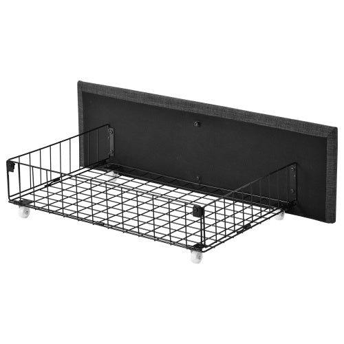 Linen Bed Frame 4 Drawers