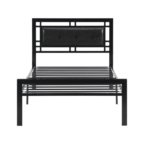 Twin Size Metal Bed Sturdy System Metal Bed Frame ,Modern Style And Comfort To Any Bedroom