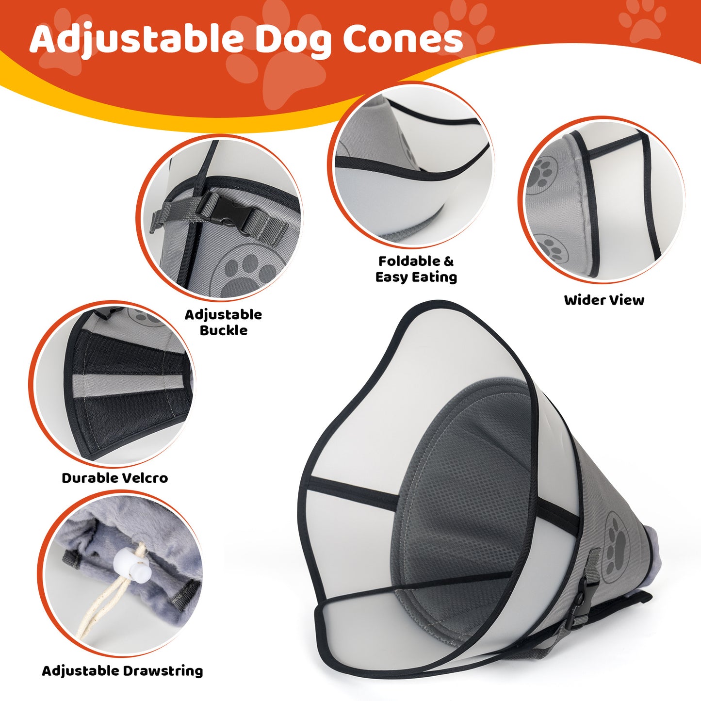 Pet Elizabethan Collar Double Layer