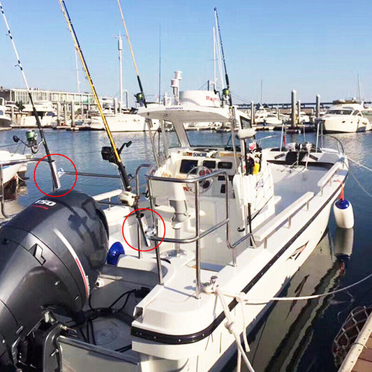 19-25mm Fishing Rod Holder Stainless Steel Rail Mount Rail For Marine Boat