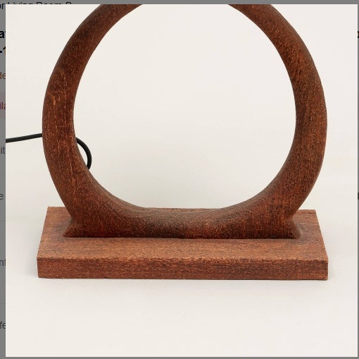 Decorative Table Lamp With Wooden Base For Living Room-Bedroom-Home Decor-Table Decor-15X10X21