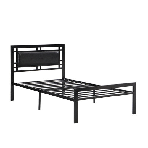 Twin Size Metal Bed Sturdy System Metal Bed Frame ,Modern Style And Comfort To Any Bedroom