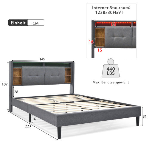 Solid Wood Bed Frame